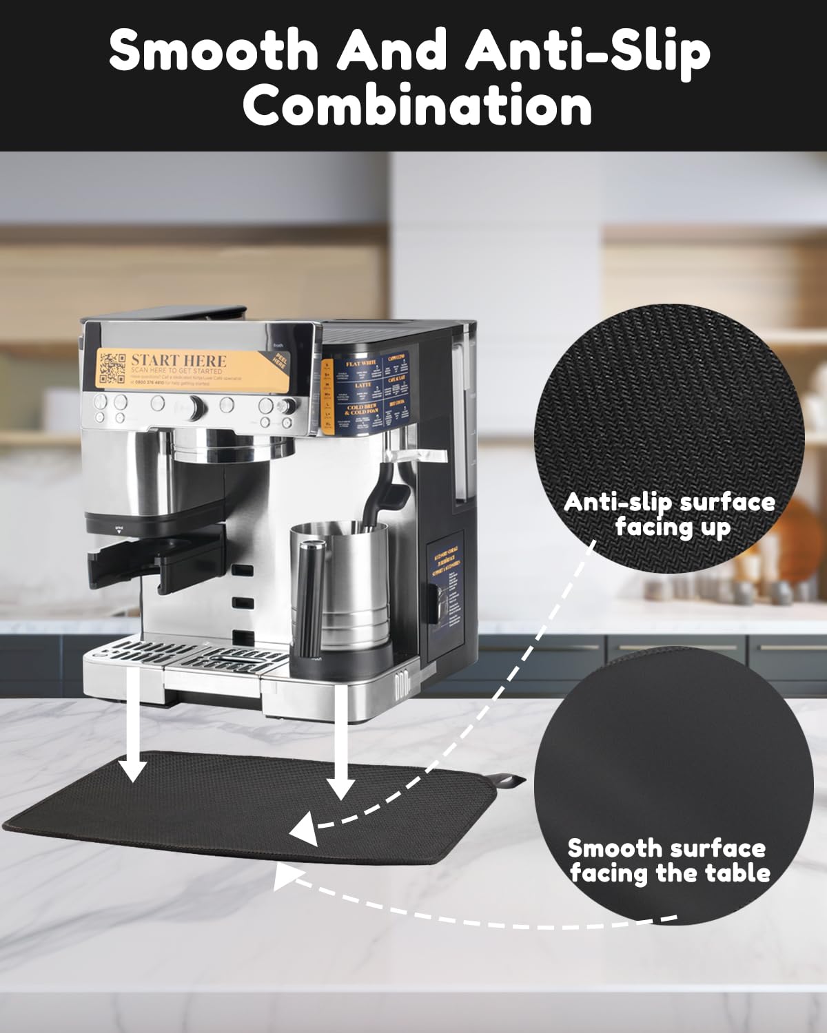 Tiga hanging strap for neat vertical storage when not in use by Ninja ES601/ES701.