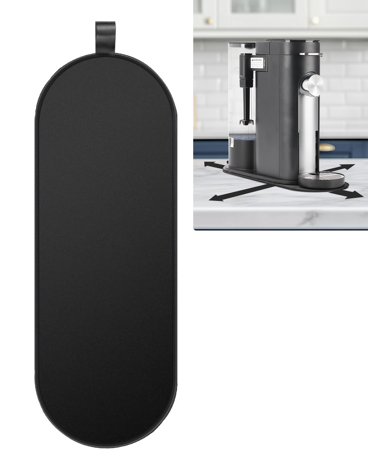 Tiga sliding pad for Ninja PB051 base provides stable grip and smooth movement on desks.