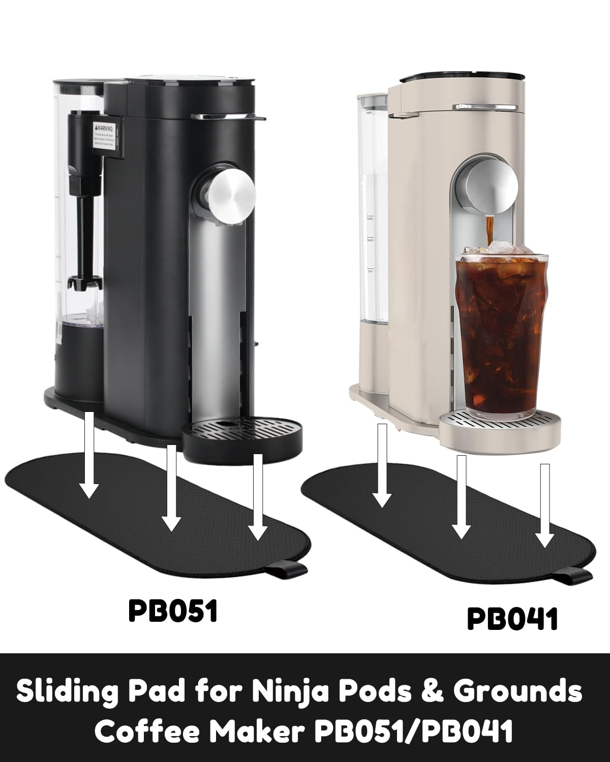 Tiga PB051 glide surface allows effortless repositioning during brewing or cleaning tasks.