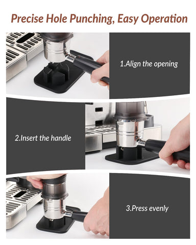 Tiga tamping mat anti-slip back prevents sliding on desks.