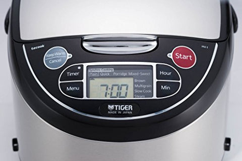 Tiger JAX-T18U-K 10 automated settings for versatile cooking.