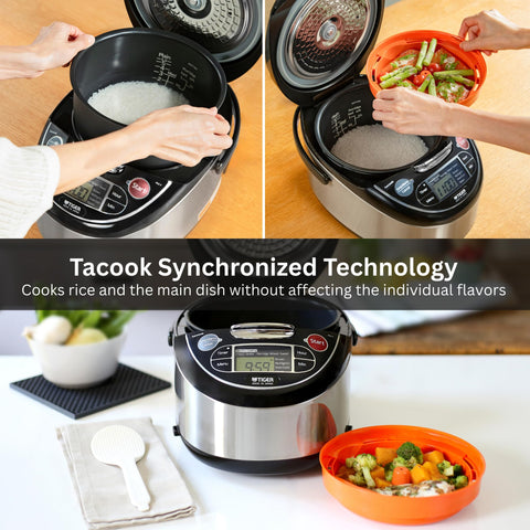 Tiger JAX-T18U-K inner lid removable for easy washing.