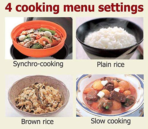 Tiger JBV-A10U brown rice setting shown for heartier texture