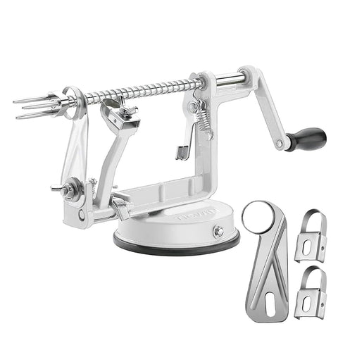 tigwin apple peeler corer slicer with white finish and stainless steel blades for precise prep