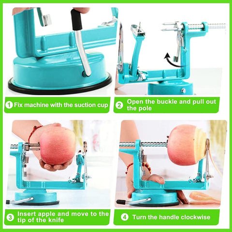 Potato prep with removable coring blade on tigwin peeler