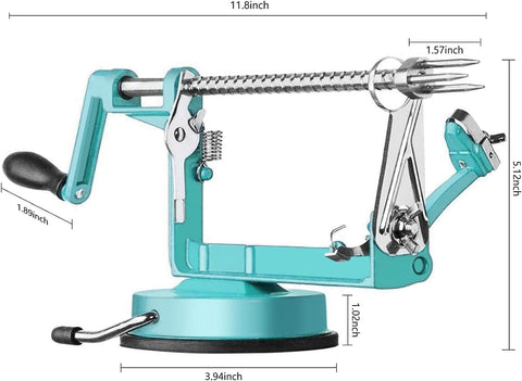tigwin Apple Peeler suction base in action on a countertop