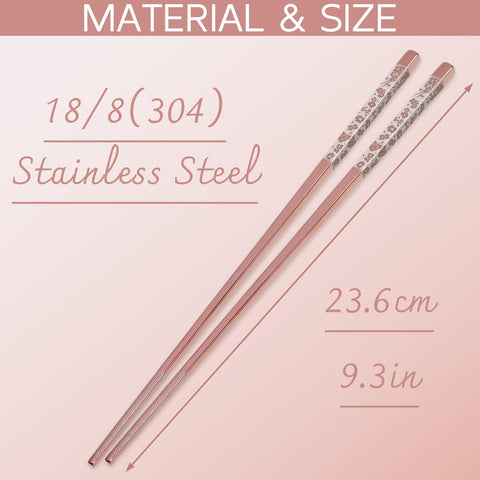 TIICOO dishwasher-safe stainless chopsticks deliver hygienic, durable use.