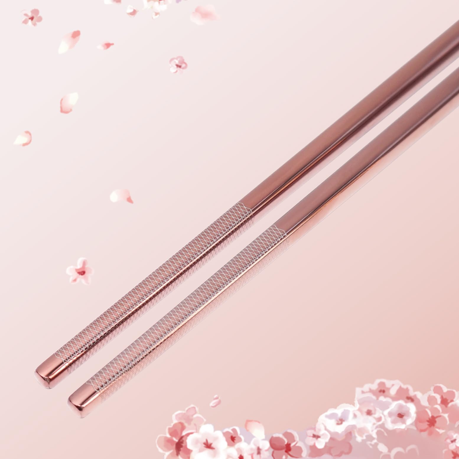 TIICOO non-slip square-tip chopsticks prevent rolling during meals.
