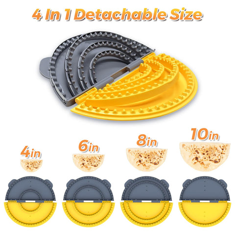 Tiiyee 4-in-1 tortilla sealer seals 10-inch burritos for secure fillings.