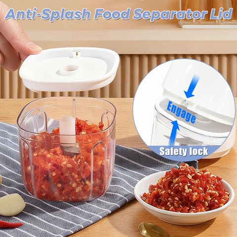 Detachable bowl and blades of Tiiyee chopper for easy clean