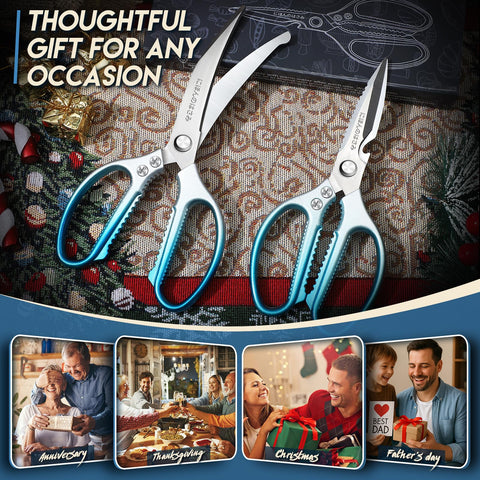 TIJERAS blue kitchen scissors gift-ready box for thoughtful gifting