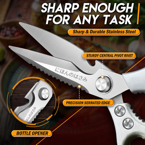 TIJERAS scissors cut through chicken bones and fish bones smoothly.