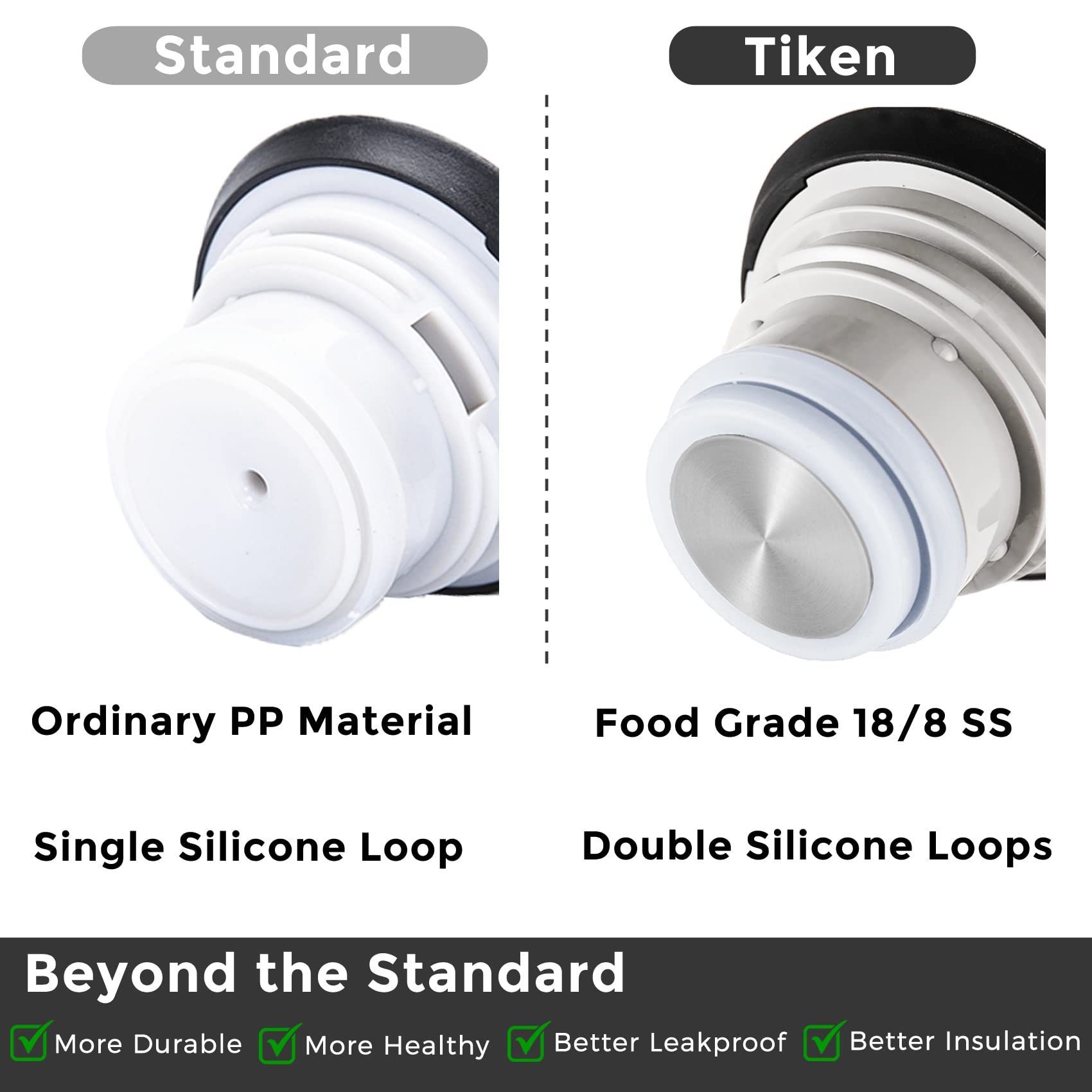 Tiken carafe base providing non-slip stability on countertops