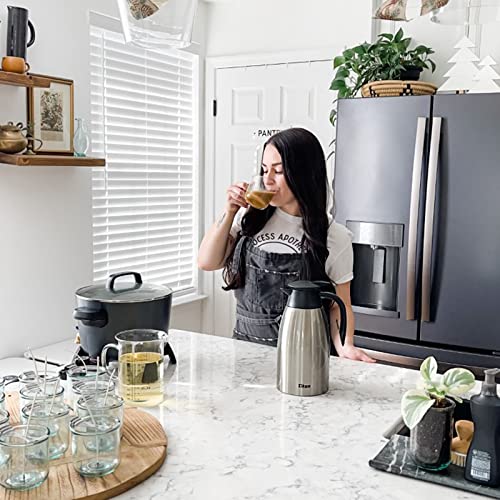 Tiken office kitchen setup shows a large-capacity carafe for group beverages.