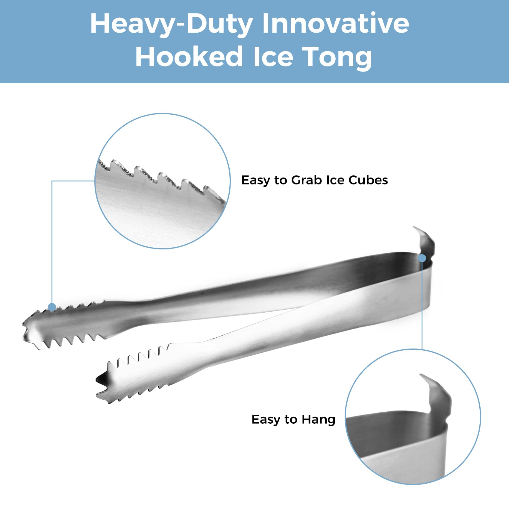 Tiken removable strainer keeps melted water away.