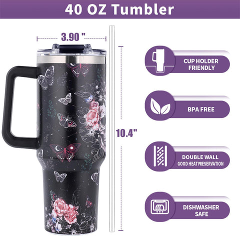 TikMODERN 40oz capacity minimizes refills during long outings.