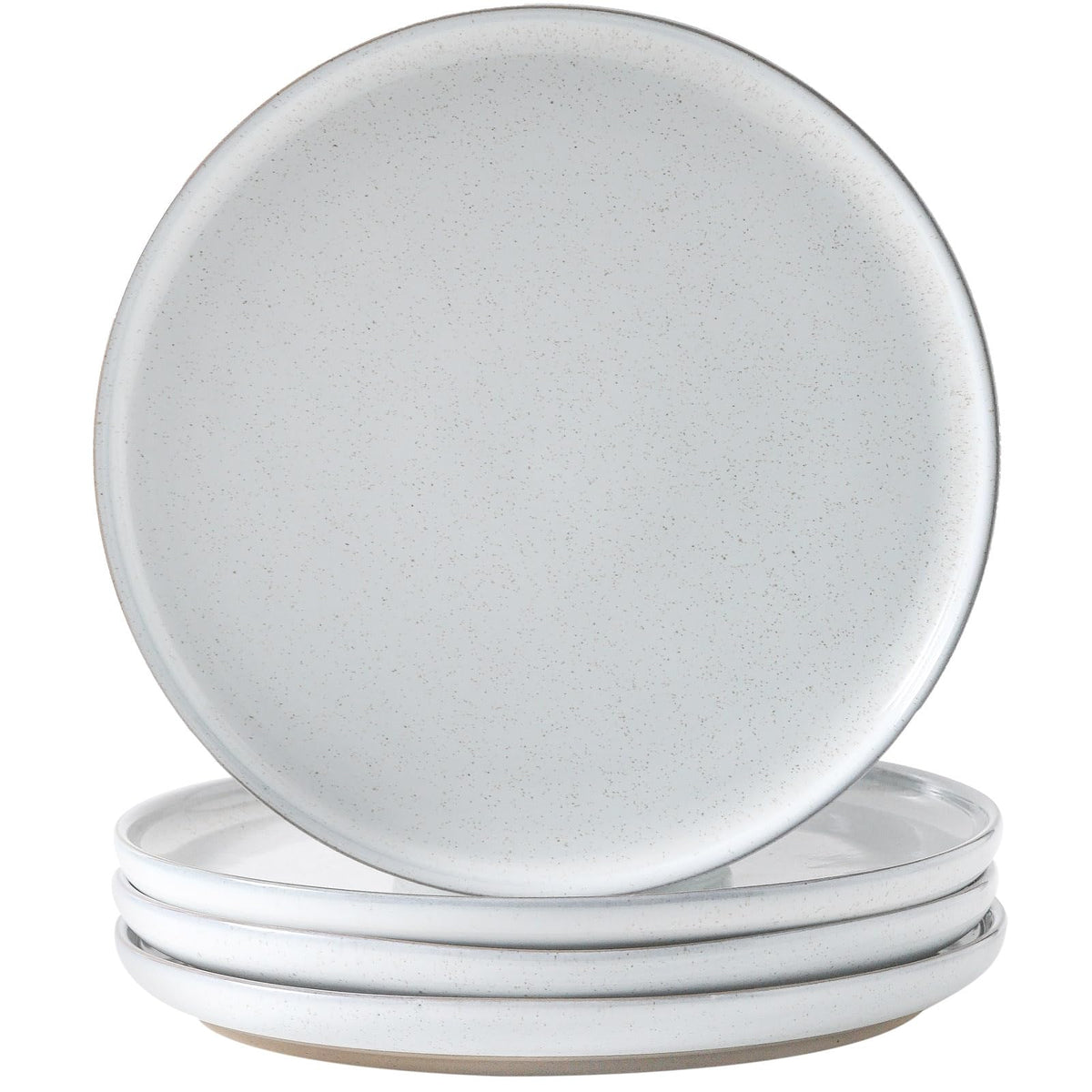 Tikooere ceramic dinner plates 10-inch set on a table, showcasing versatile everyday dining.