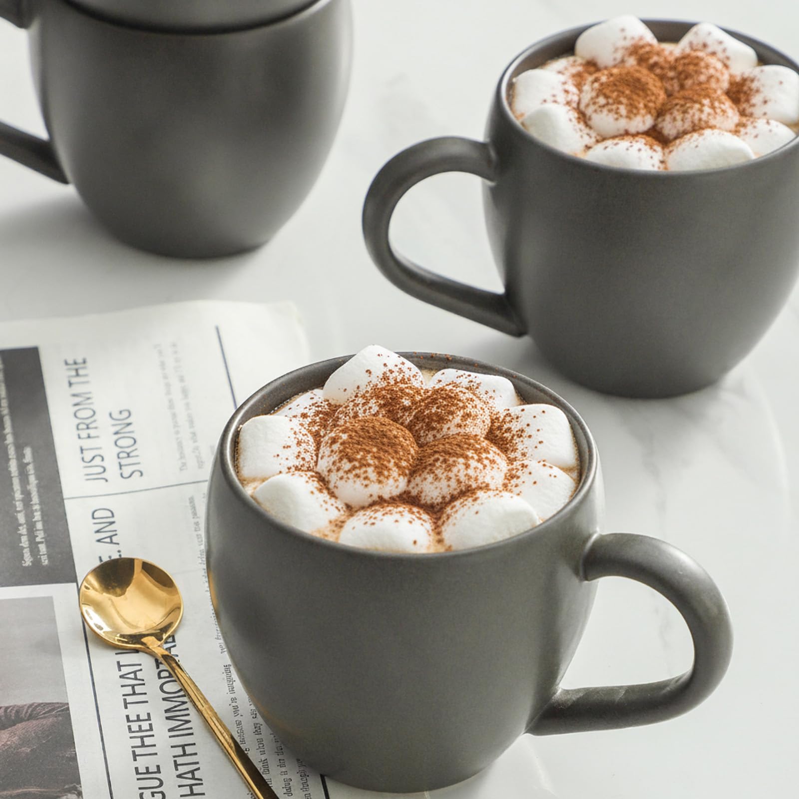 Tikooere mug is oven-safe for warming and dessert serving.