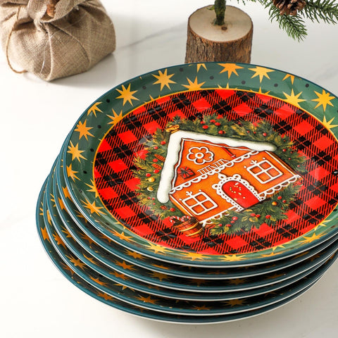 Tikooere ten-inch plates offer ample surface for main courses.