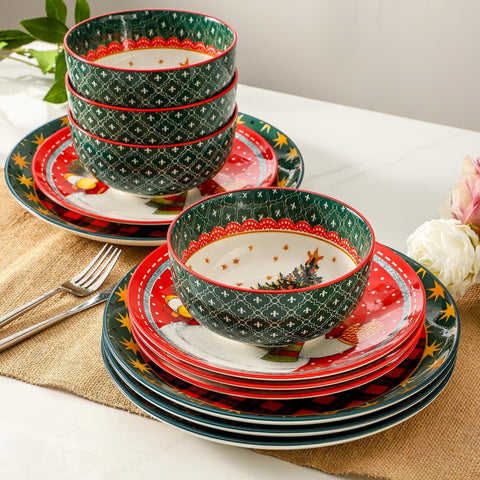 Tikooere stoneware 10.5-inch plates 4pc for main courses.