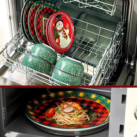 Tikooere stoneware dishwasher-safe for easy cleanup after meals.