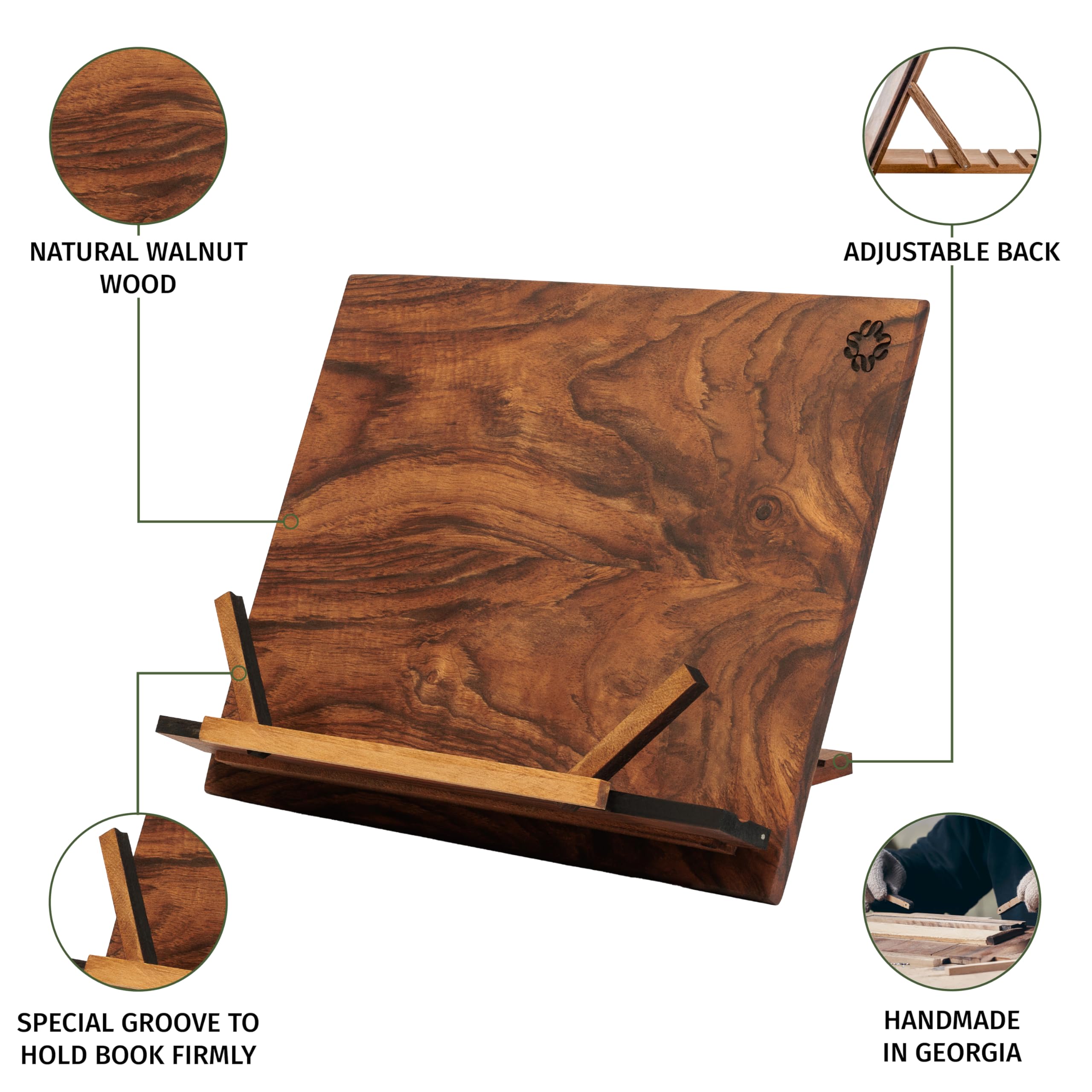 TILISMA tablet holder keeps tablet at a comfortable viewing angle