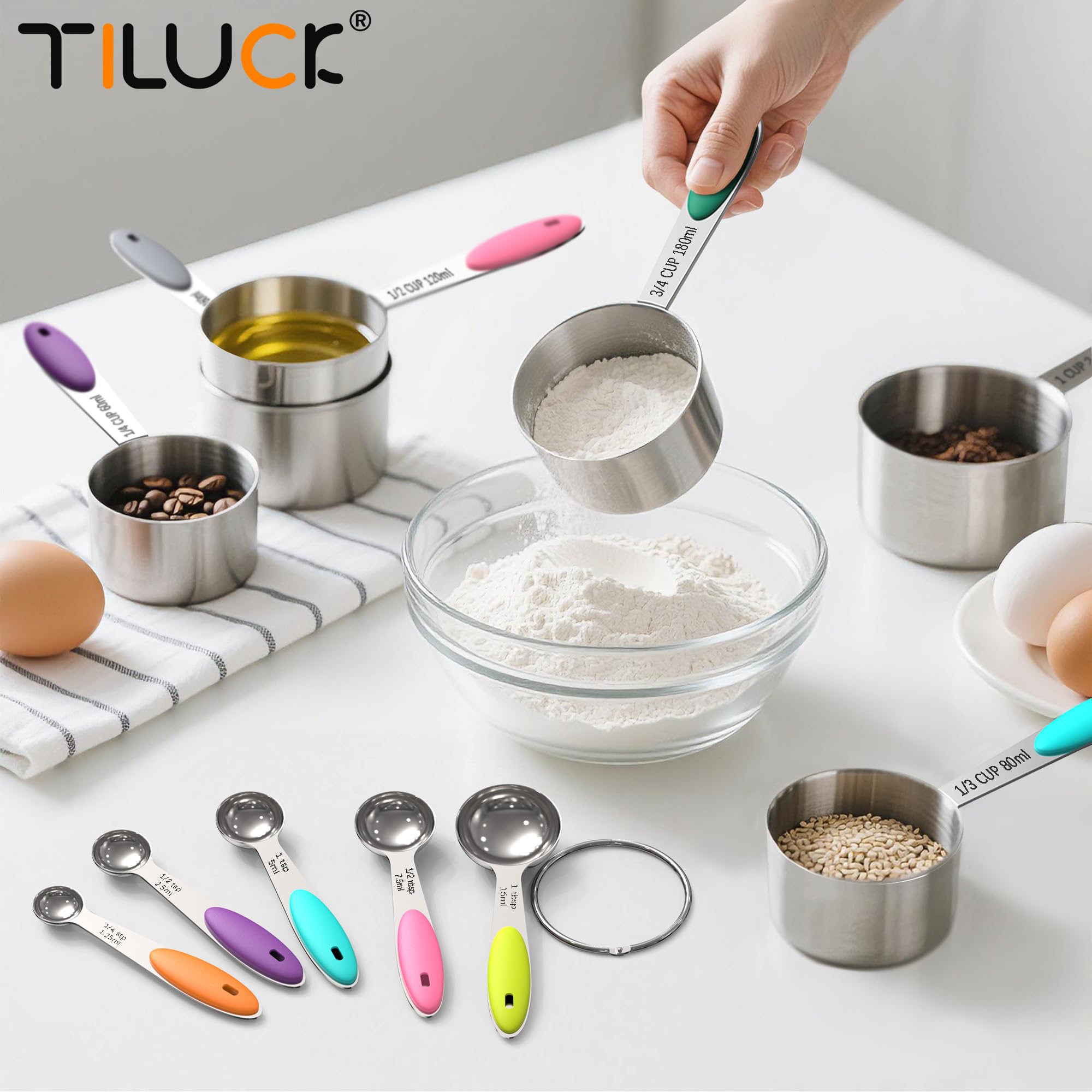 TILUCK utensils are dishwasher-safe for easy cleanup after cooking.