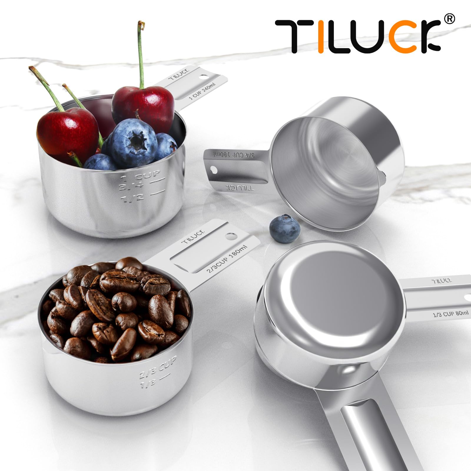 TILUCK rust-resistant stainless steel ensures long-lasting kitchen tools.