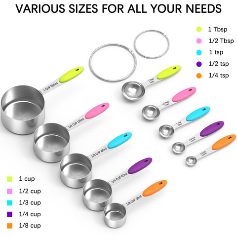 TILUCK stackable design saves space in the kitchen for easy storage.