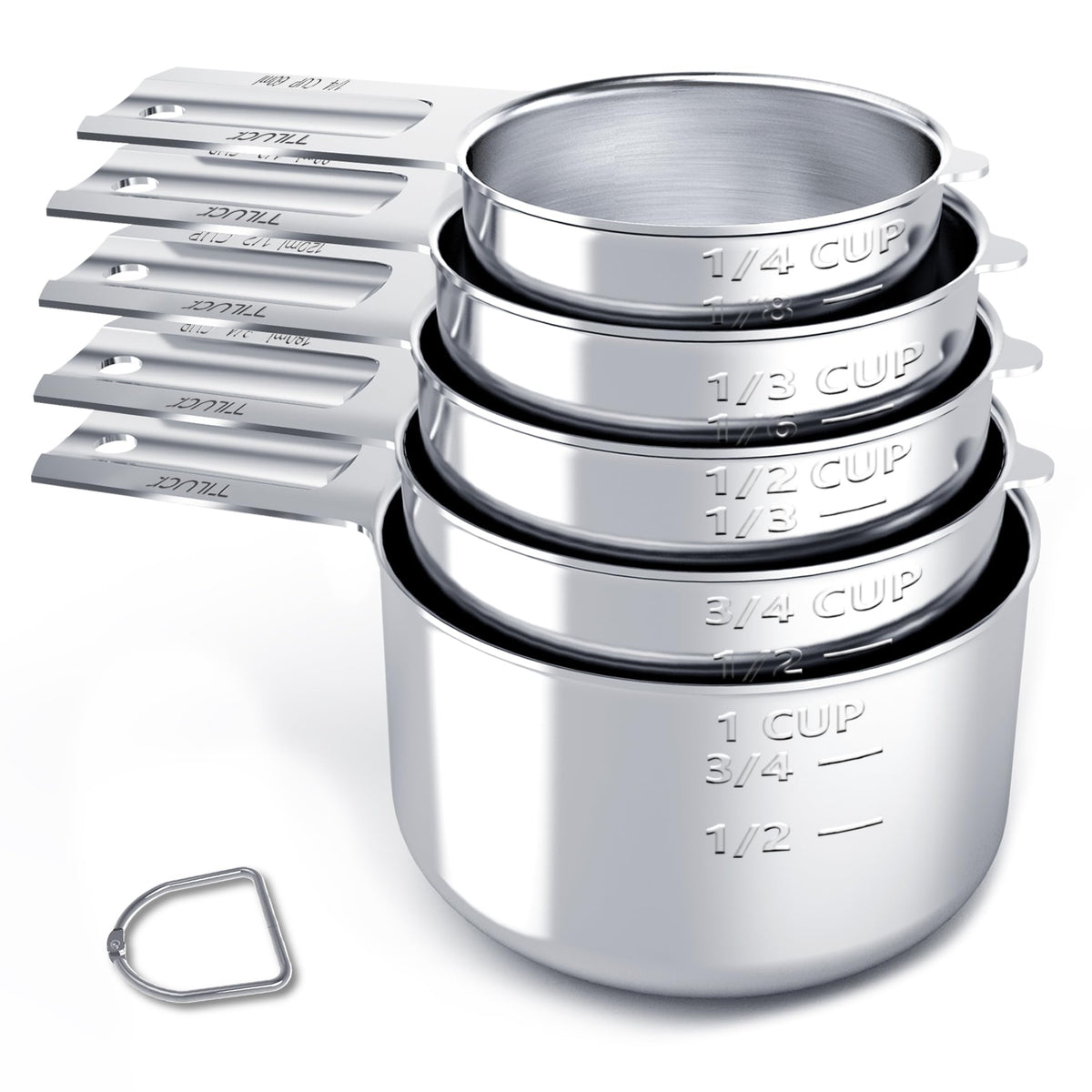 TILUCK one-quarter cup measuring cup for precise dry ingredient portions.