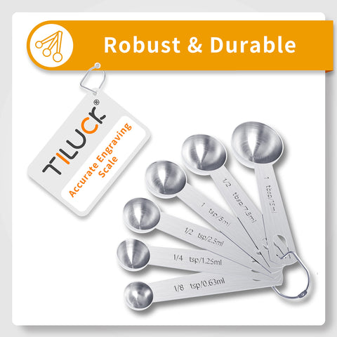 TILUCK spoons close-up highlighting smooth handles and clear marks.