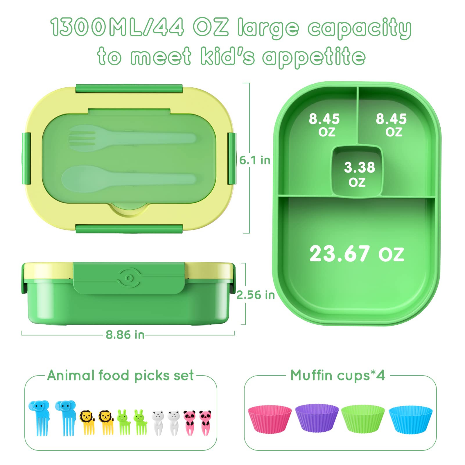 TIME4DEALS dishwasher-safe design makes cleanup effortless after school or activities