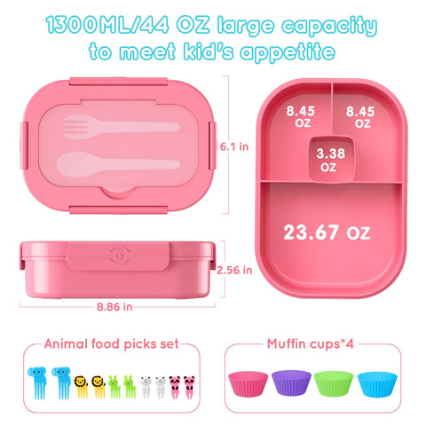 TIME4DEALS dishwasher-safe design simplifies cleaning after school or work