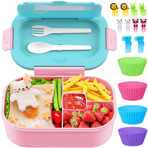 TIME4DEALS lunch box with four compartments keeps meals organized for busy days.