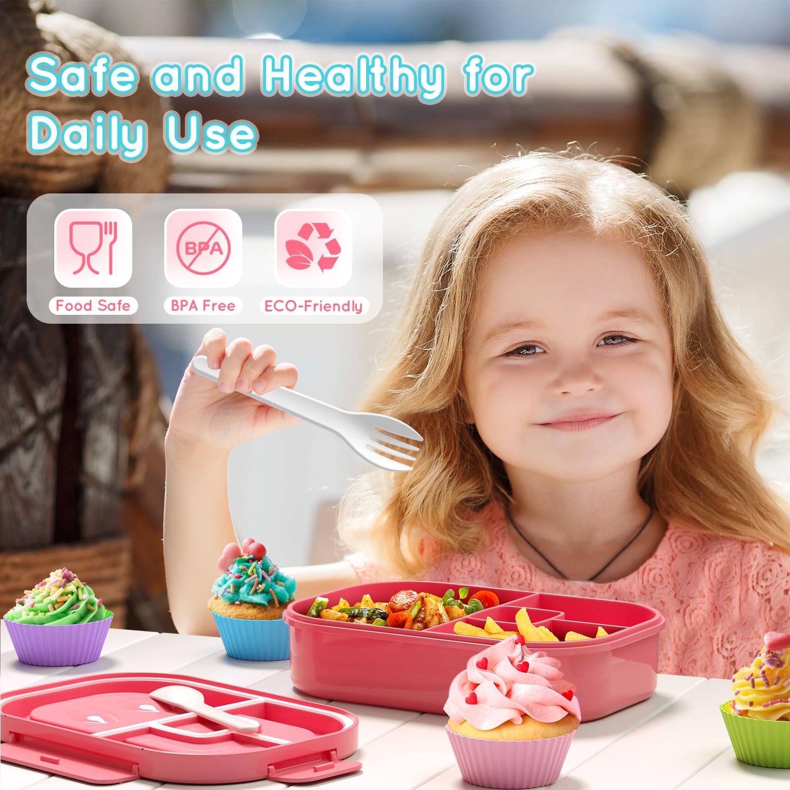 TIME4DEALS microwave-safe lunch box for reheating meals quickly and safely
