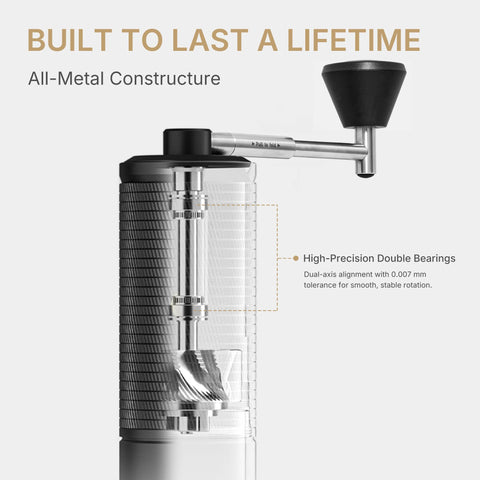 TIMEMORE C5 ESP PRO 30g capacity shown for daily single-cup routines.