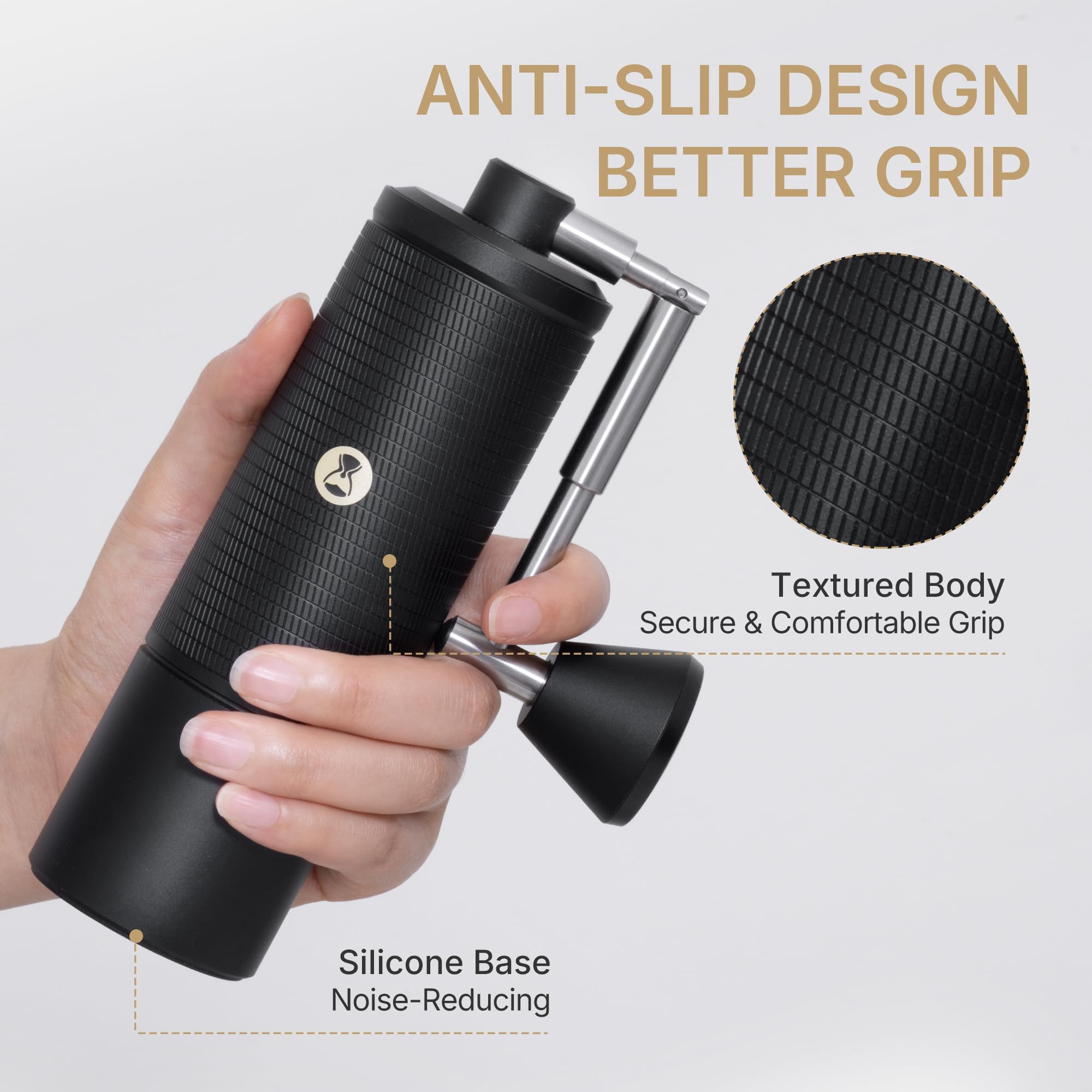 TIMEMORE C5 ESP PRO full-metal build emphasizing durability during daily use.