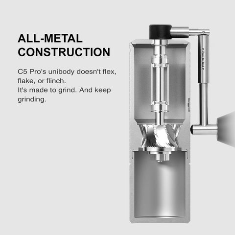 TIMEMORE C5 Pro folding handle enables easy transport.