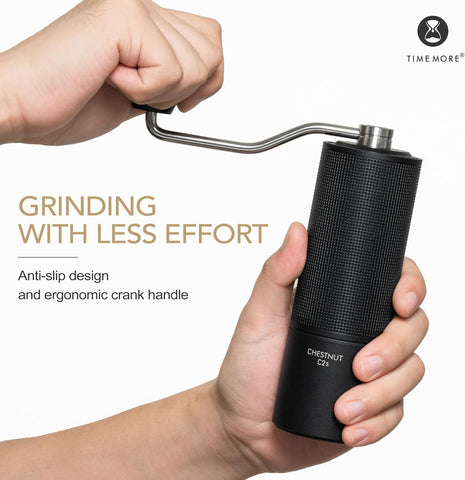 TIMEMORE Chestnut C2S easy-clean design for quick maintenance.