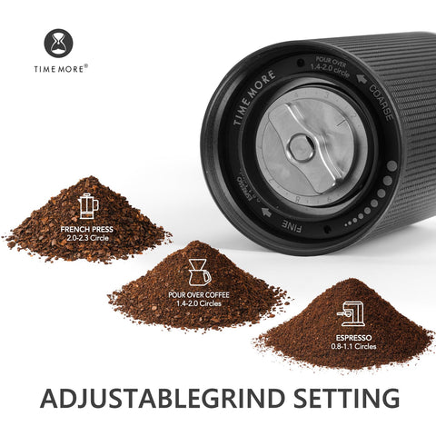 TIMEMORE Chestnut C3 ESP compact 52 mm body fits small hands.