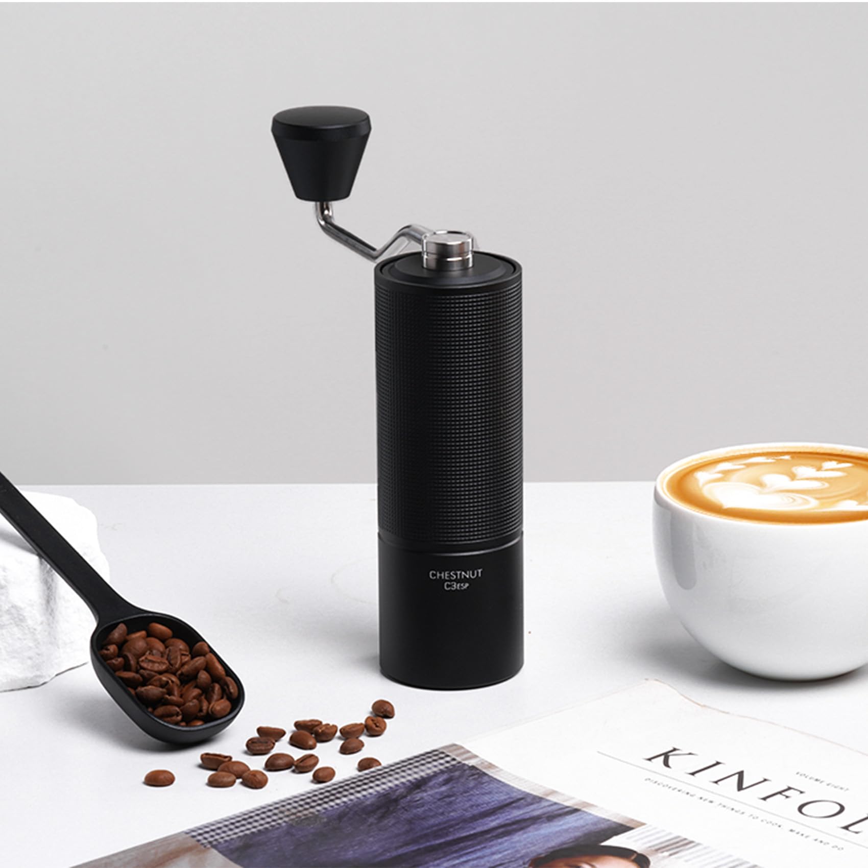 TIMEMORE Chestnut C3 ESP quick-clean design with brush-friendly disassembly.