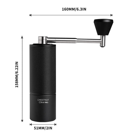 TIMEMORE Chestnut C3 ESP Pro durable burrs deliver reliable grinding.
