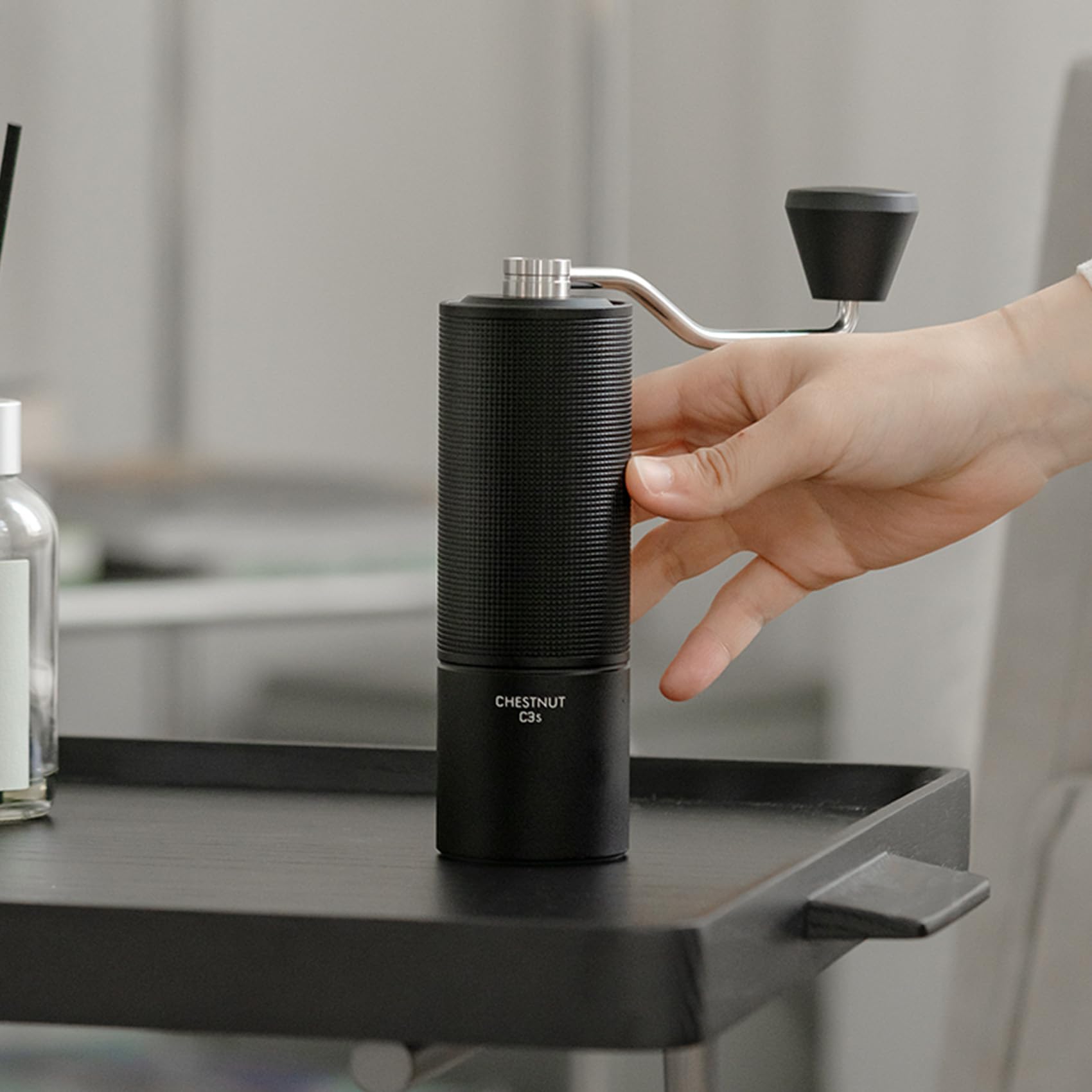 TIMEMORE Chestnut C3S conical burr provides reliable, even grind at home or abroad.