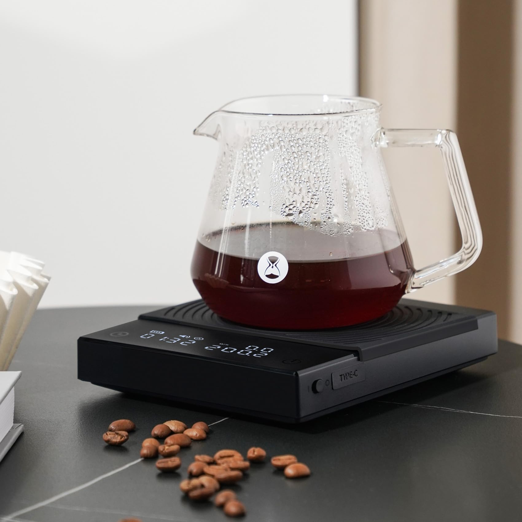 TIMEMORE Coffee Scale Basic 2.0 backlit display for easy reading