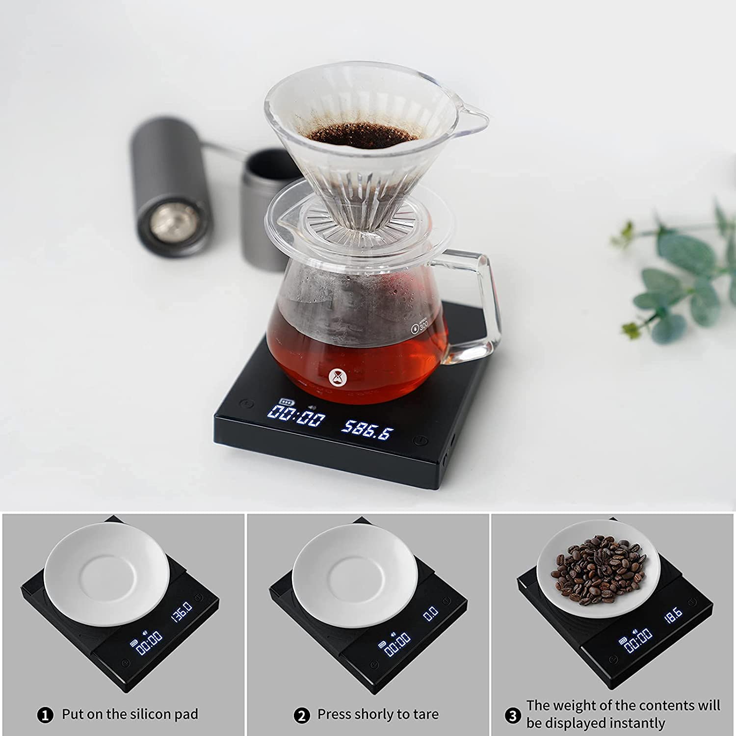 TIMEMORE Basic 2.0 compact kitchen-ready scale for daily use.