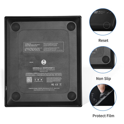 TIMEMORE Basic 2.0 silicone pad provides stable grip during use.