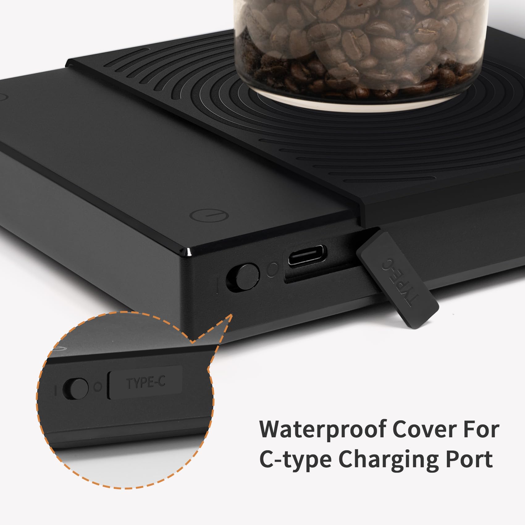 TIMEMORE Coffee Scale Basic 2.0 water flow rate test in action