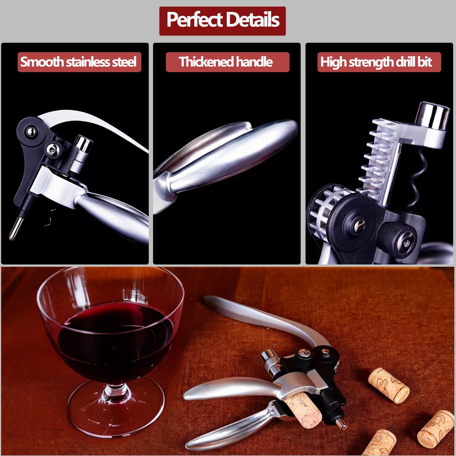 Timtop foil cutter and drip ring for clean pour