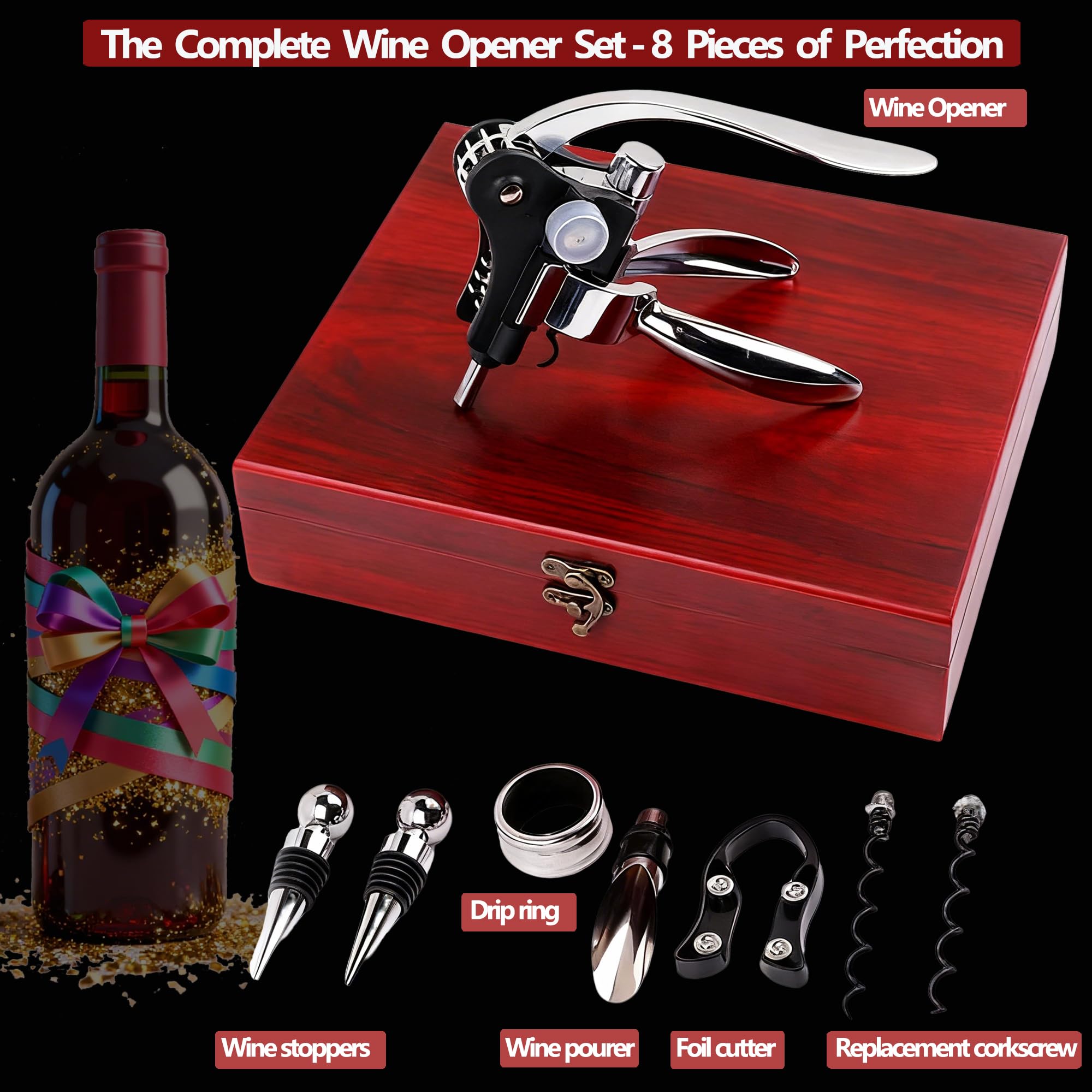 Timtop lever corkscrew demonstrating ergonomic operation for easy cork removal