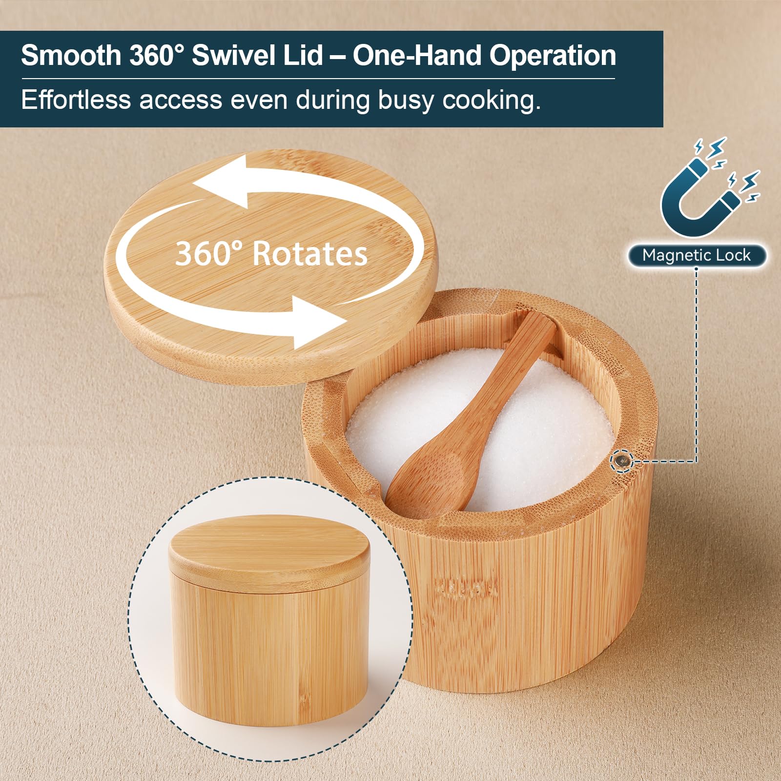 Timtopno kitchen countertop organization featuring elegant salt cellars